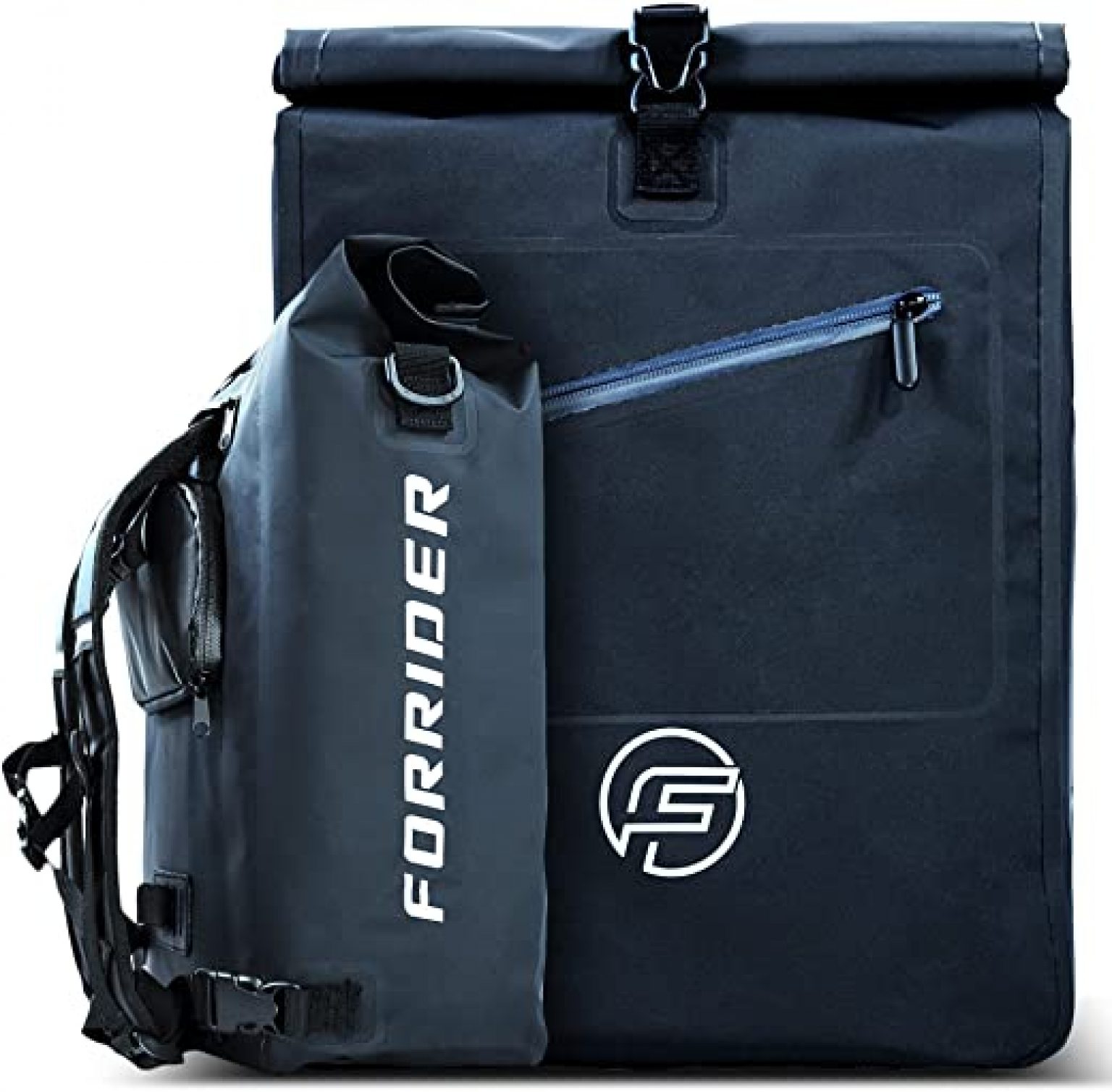 Forrider 3in1 Fahrradtasche für Gepäckträger mit Rucksack