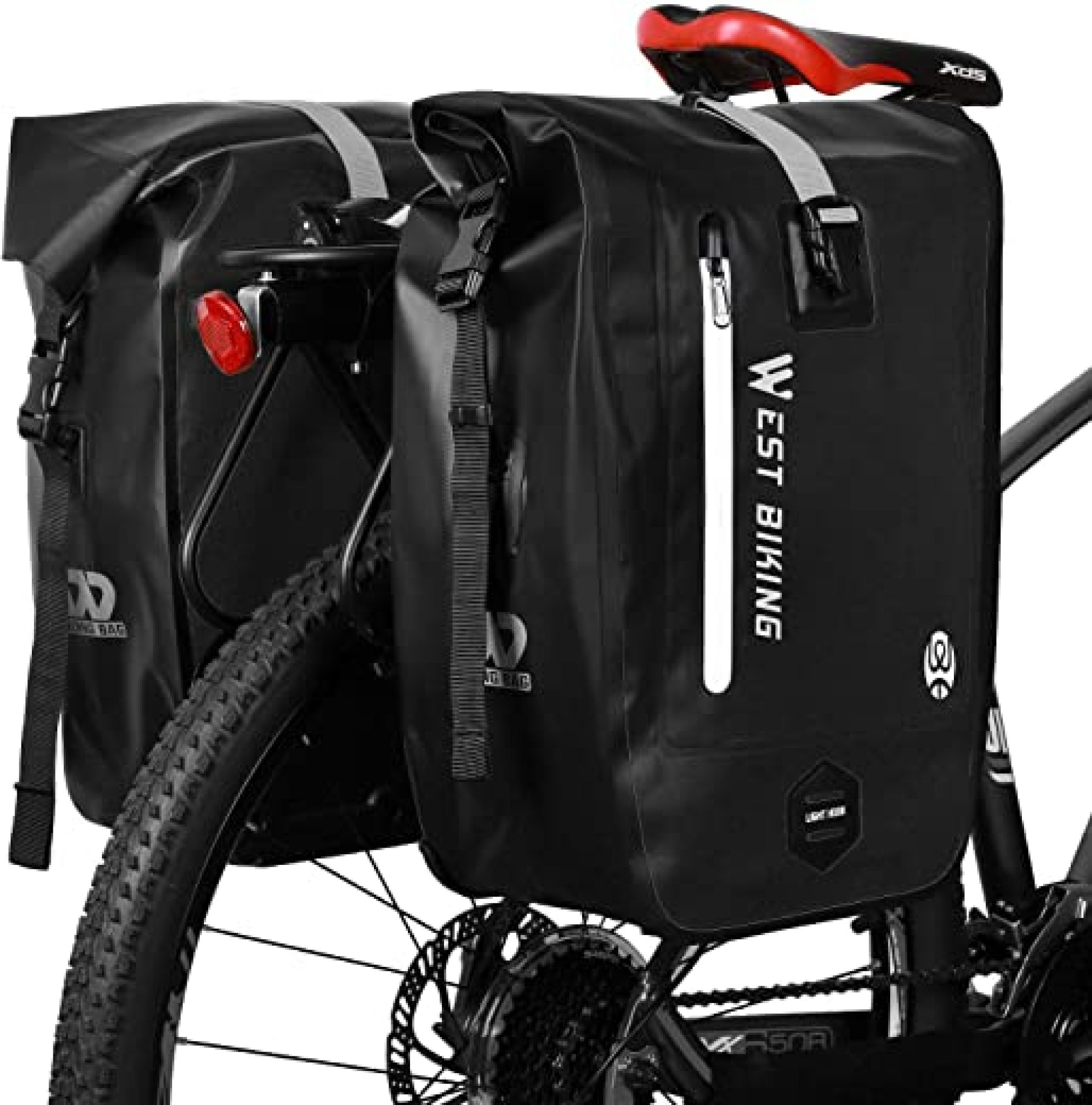 WESTGIRL Fahrradtasche für Gepäckträger, 25L wasserdichte